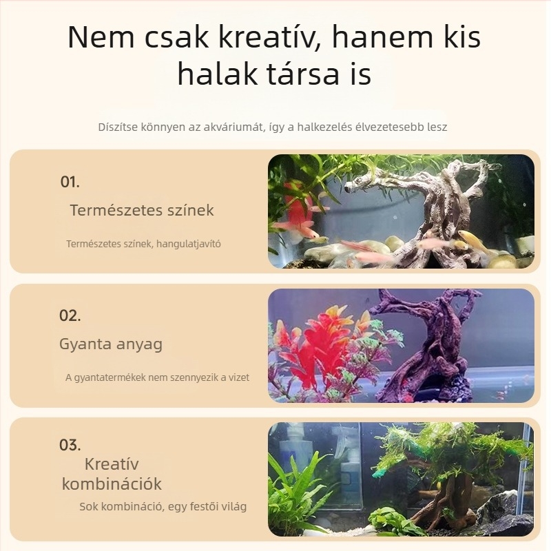 Akvárium Tájkép Fedélzet Rák Üveg Halott Fa Gyanta Kézművesség Dekoratív Díszek Hal és Garnéla Hüllő Kisállat Szökőház Lyuk