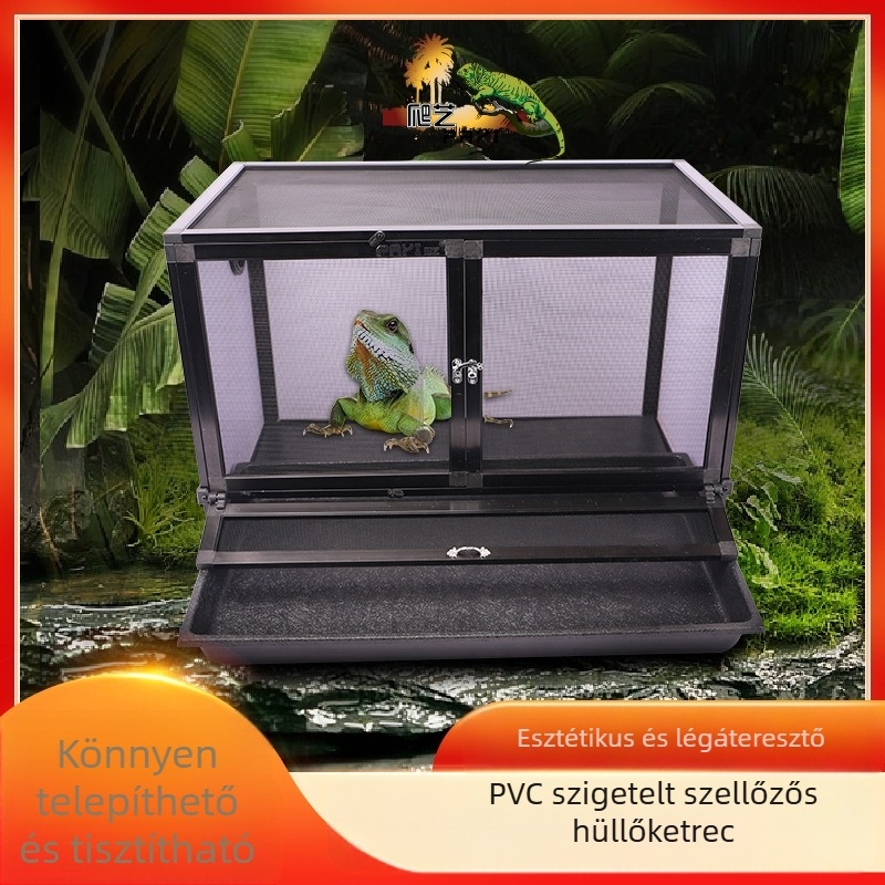Mászóművészet PAYI vízszintes PVC mászó kisállat doboz háló ketrec gyík rutin csirke kaméleon kisállat etetődoboz kisállat etetése