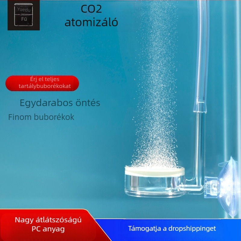 Zero Aquatic Plant akvárium szén-dioxid átlátszó finomító akril CO2 diffúziós porlasztó akváriumi kellékek