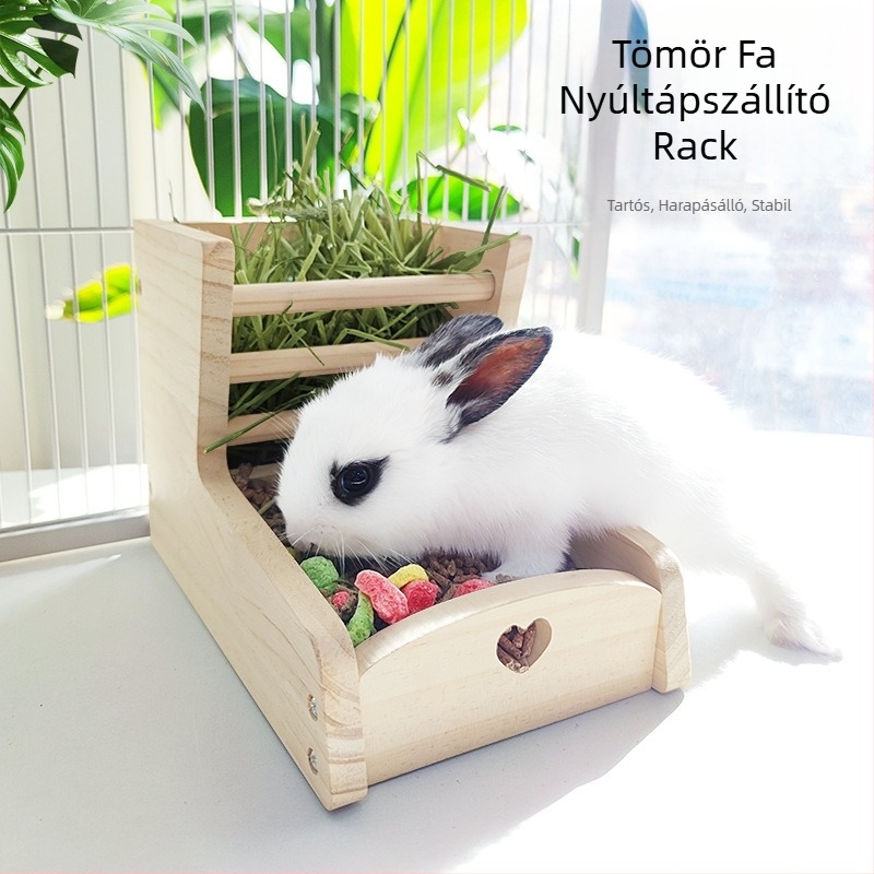 Házinyúl etető fűnyíró fűnyíró állvány tengerimalac csincsilla nyúl fa kettő az egyben fűnyíró állvány hulladékmegelőzés beépített rögzíthető