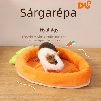 Új, határokon átnyúló, sárgarépa-nyúlfekvő matrac télire, meleg nyúlszőnyeg harapásgátló törpenyúlnak, csincsillának és tengerimalacnak