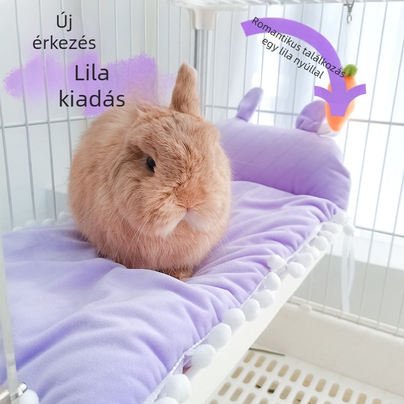 Új, határokon átnyúló, sárgarépa-nyúlfekvő matrac télire, meleg nyúlszőnyeg harapásgátló törpenyúlnak, csincsillának és tengerimalacnak