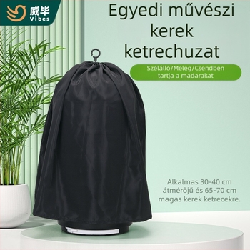 Weibi Xinqi kerek madárkalitka-takaró tigrisbőrből, nyolc testvérből készült kalitka-takaró, árnyékoló, meleg, vízálló, szélálló madárkalitka-kendő
