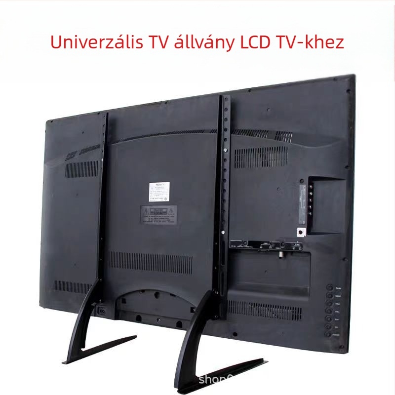 Univerzális TV-állvány, fúrás nélküli, asztali, állítható talp, univerzális 14-75 hüvelykes LCD tévékhez
