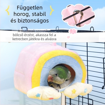papagáj téli meleg pamutfészek kis nap xuanfeng bazsarózsa gyöngy téli különleges függő alvó madárfészek madárfészek