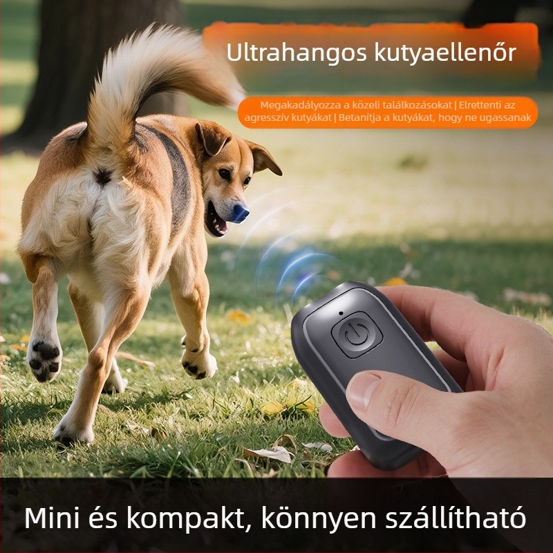 Új mini ultrahangos kutyakiképző kutyaugató intelligens hordozható kültéri önvédelmi újratölthető nagy teljesítményű