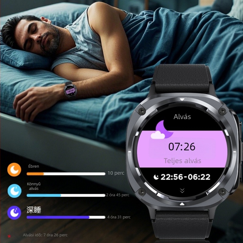 Függőleges új S90 kerek képernyős okosóra, határokon átnyúló új Bluetooth okosóra, hosszú élettartamú divatos sportóra