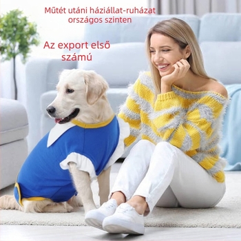 Kisállat sterilizáló ruha, sebészeti ruha, kutya elválasztási ruha, műtét utáni felépülést segítő négylábú ápolóruházat, lélegző ruha, speciális műtét utáni használatra