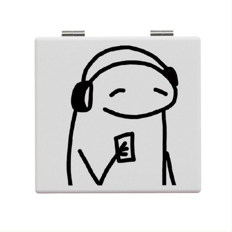 Elegáns, aranyos, hordozható, összecsukható tükör, diák, hordozható sminktükör, sminktükör, kollégiumi öltözőtükör