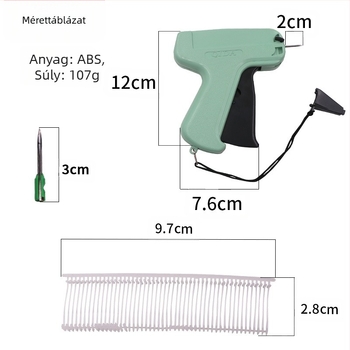 Ruházat címkéző pisztoly címkéző pisztoly játék védjegyzett címkéző pisztoly ragasztótű pisztoly QIDA címkéző pisztoly gerely