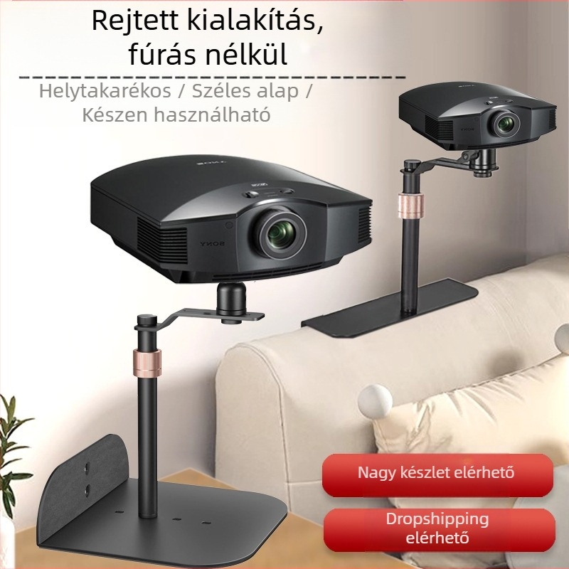 Projektor konzol lyukmentes rejtett fém éjjeli kanapé poláris rizsdió fej univerzális asztali konzol