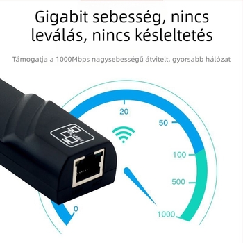 USB Gigabit hálózati kártya illesztőprogram nélküli hálózati kártya interfészhez számítógéphez, táblagéphez átalakító TypeC - RJ45 hálózati kábel interfészhez