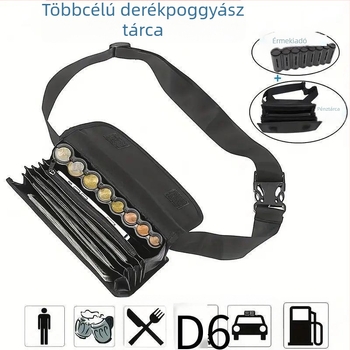 5. generációs érmefrissítés, euróérmetartó övtáska, euróérmetartó, érmetartó, aprópénz-pénztárca, kozmetikai táska