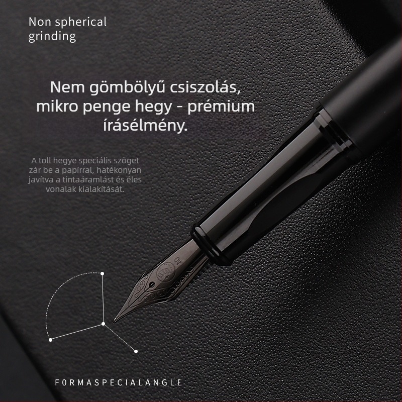 Töltőtoll ajándékdoboz készlet diákoknak, üzleti és irodai használatra, vékony hegyű, felnőtt kalligráfiai tintás toll, gravírozott tolltartó