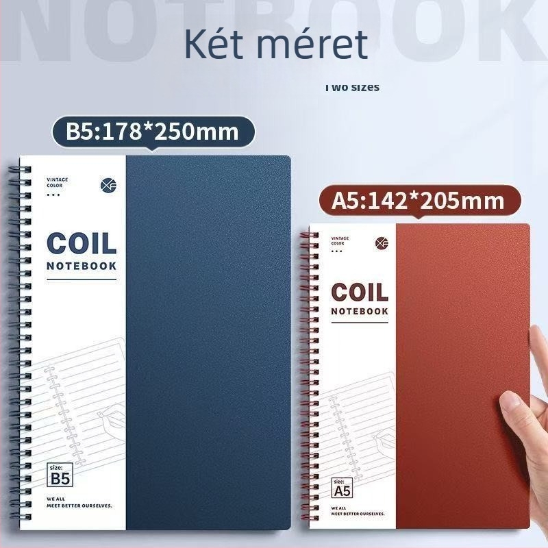 A5 Retro Egyszerű Tekercses Jegyzetfüzet B5 Jegyzetfüzet Középiskolás Diák Különleges Napló Jegyzettömb Kézikönyv