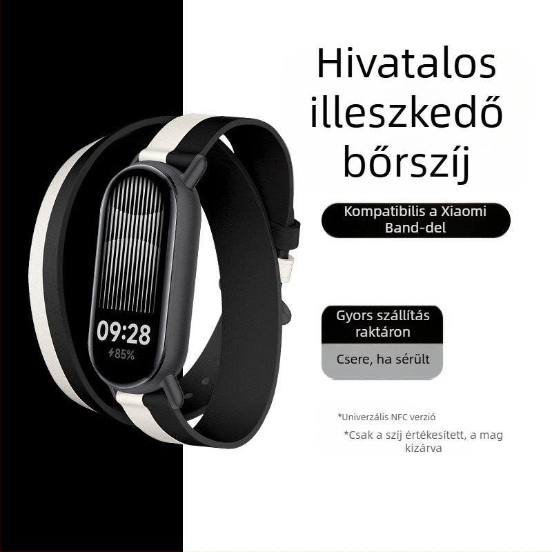 Mi Band 9 szíj bőr új Love Horse dupla gyűrűs bőr Mi Band 8/7 szíj hivatalos, ugyanaz