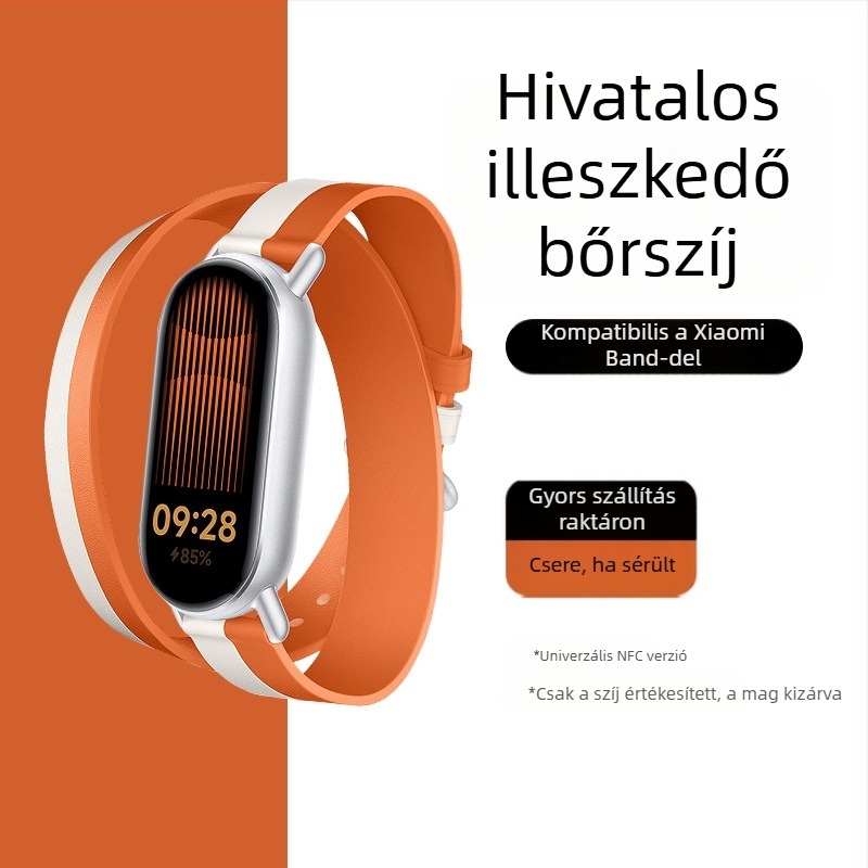 Mi Band 9 szíj bőr új Love Horse dupla gyűrűs bőr Mi Band 8/7 szíj hivatalos, ugyanaz