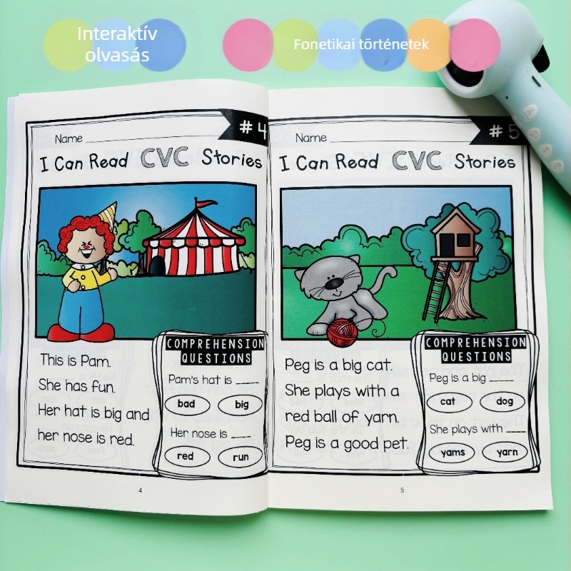 Természetes helyesírás CVC történetek Történet Rövid szöveg Olvasásértés Felvilágosodás fonetika Gyermekmunkadolgozat