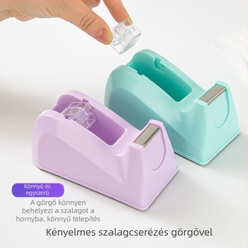 Határokon átnyúló Macaron háromszínű átlátszó görgős szalagtartó irodaszerek átlátszó szalag többfunkciós szalagtartó