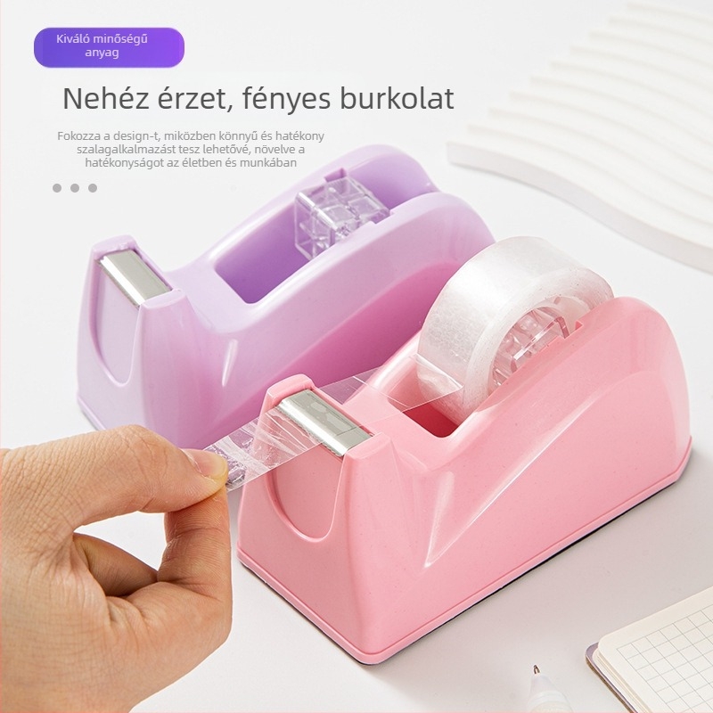 Határokon átnyúló Macaron háromszínű átlátszó görgős szalagtartó irodaszerek átlátszó szalag többfunkciós szalagtartó