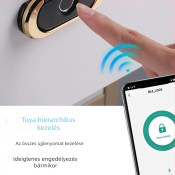 Határokon átnyúló ujjlenyomat-fiókzár, fém rejtett fogantyú, éjjeliszekrényzár, irattartó szekrény, irodabútor elektronikus zár, ujjlenyomat-zár