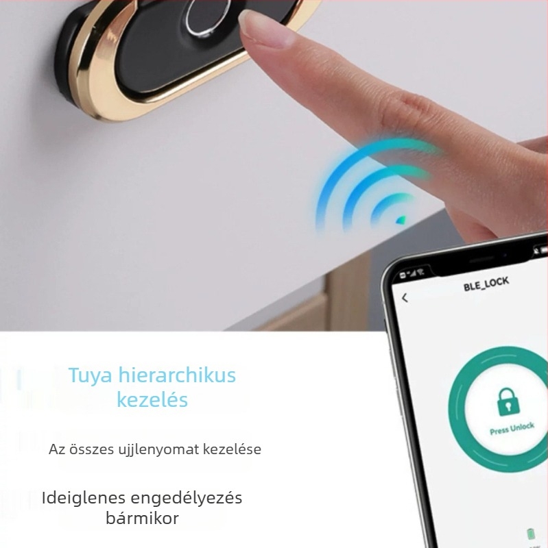 Határokon átnyúló ujjlenyomat-fiókzár, fém rejtett fogantyú, éjjeliszekrényzár, irattartó szekrény, irodabútor elektronikus zár, ujjlenyomat-zár