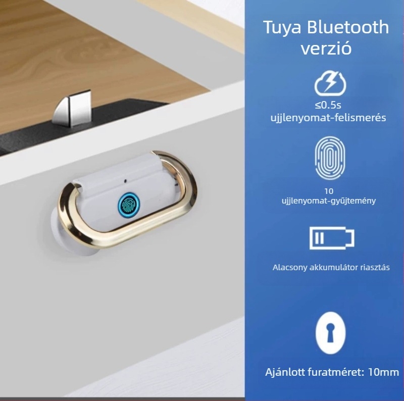 Határokon átnyúló ujjlenyomat-fiókzár, fém rejtett fogantyú, éjjeliszekrényzár, irattartó szekrény, irodabútor elektronikus zár, ujjlenyomat-zár