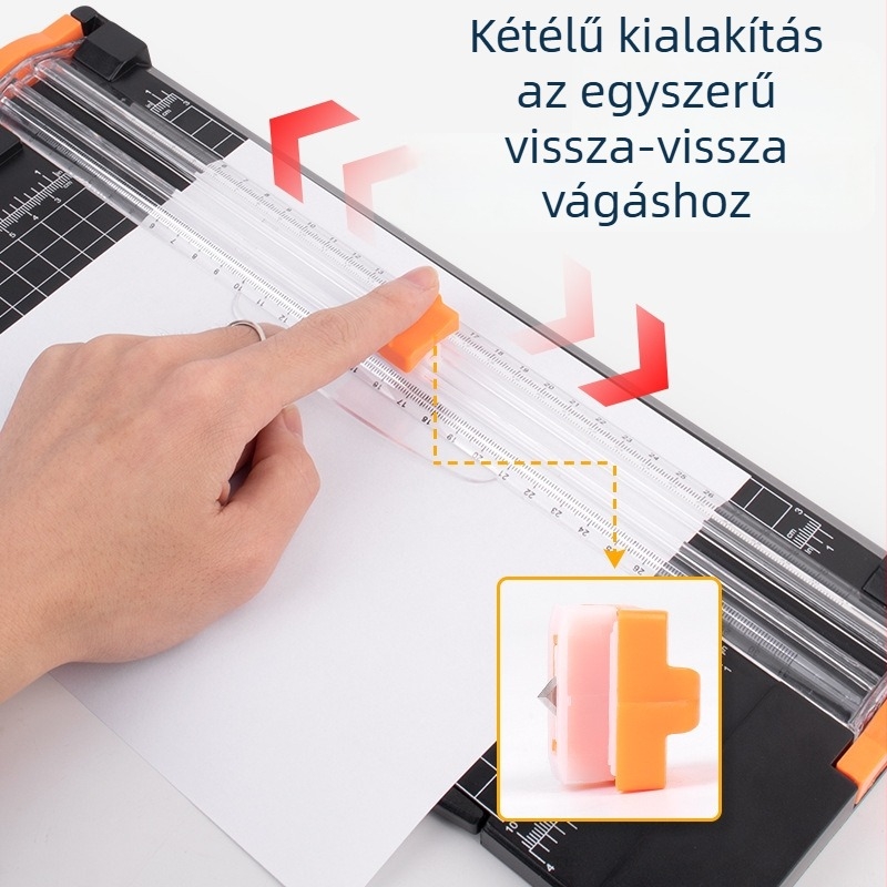 ZEQUAN gyári, határokon átnyúló, forró eladású, A4-es műanyag alappapírvágó, papírvágó, papírvágó, kis papírvágó