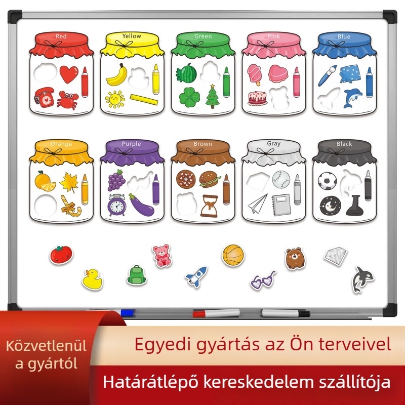 Határokon átnyúló robbanások érdekes színfelismerés mágneses osztályozás játékok öltöny szín cukordobozok szülői nevelés koragyermekkori nevelés hűtőmágnesek