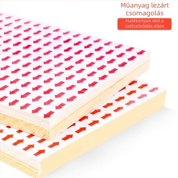 Kis nyíl jelölőmatricák hibás termékekhez, utómunka és javítás címkék, piros irányjelző matricák, öntapadós matricák