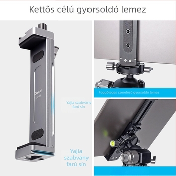 Xyloto XJ15 teljesen fémből készült tabletállvány univerzális asztali mobiltelefon-tartó állvány élő közvetítés rögzítő klip