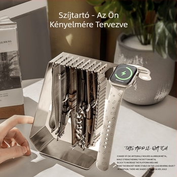Alkalmazható Apple Watch töltőalap pánt tárolóállvány iWatch fém Apple Watch töltő