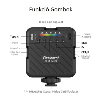 Gyártók RGB mobiltelefon élő töltőfény hordozható töltőfény asztal élő szépségfénnyel