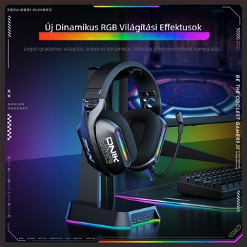 Onikuma X12 számítógépes fejhallgató, fejre helyezhető vezeték nélküli Bluetooth vezetékes játékfigyelő és pozicionáló e-sport fejhallgató