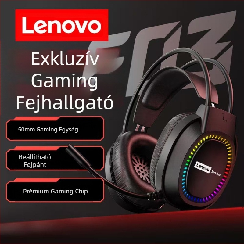 Lenovo E03Services Számítógépes Headset Headset USB Asztali Számítógép Notebook Csirke Internet Kávézó E-Sport Játék