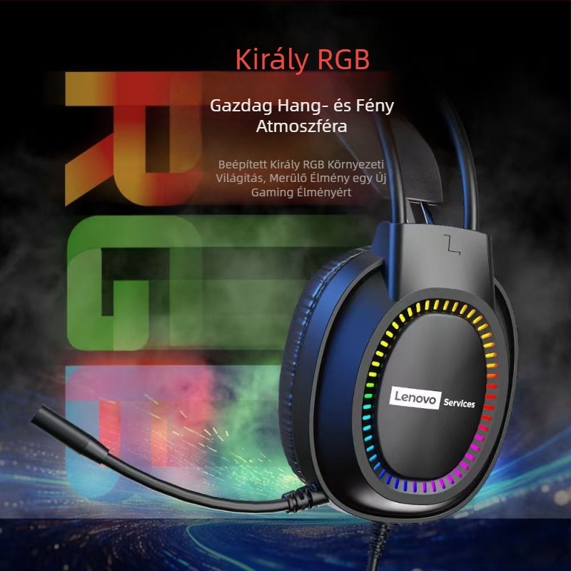 Lenovo E03Services Számítógépes Headset Headset USB Asztali Számítógép Notebook Csirke Internet Kávézó E-Sport Játék