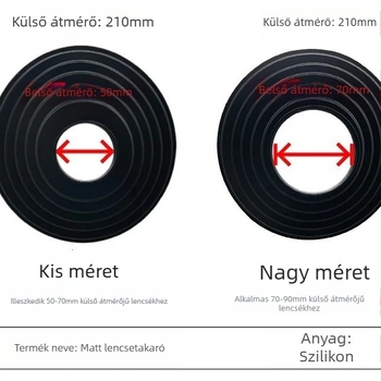 Alkalmazható oltóvédő SLR fényképezőgép objektívvédője szilikon üveg objektívvédő 50-70mm 70-90mm