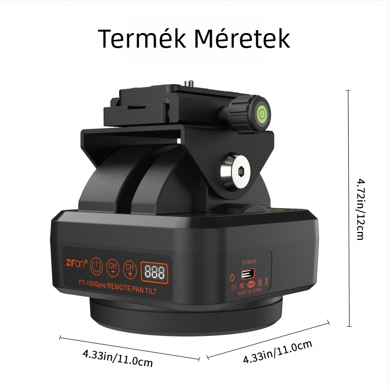 ZIFON mobiltelefon panoráma követő pan-tilt 360 elektromos pan-tilt asztali mobiltelefon stabilizátor YT-1500pro