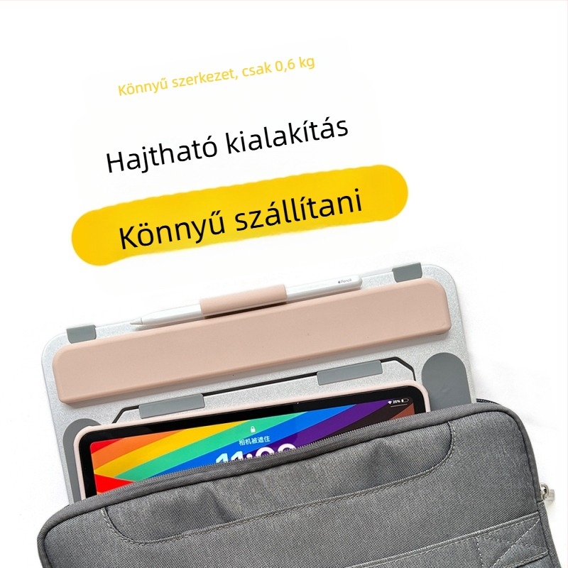 Hordozható professzionális festőtáblagép-állvány csuklótámasszal, állítható szögű alumíniumötvözetből iPad asztali állványhoz