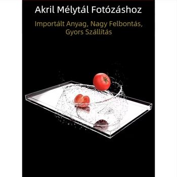 Akril mély- és sekélyvízi tartály medence lövészeti kellékek nagy felbontású átlátszó víz alatti felfüggesztési tesztdoboz
