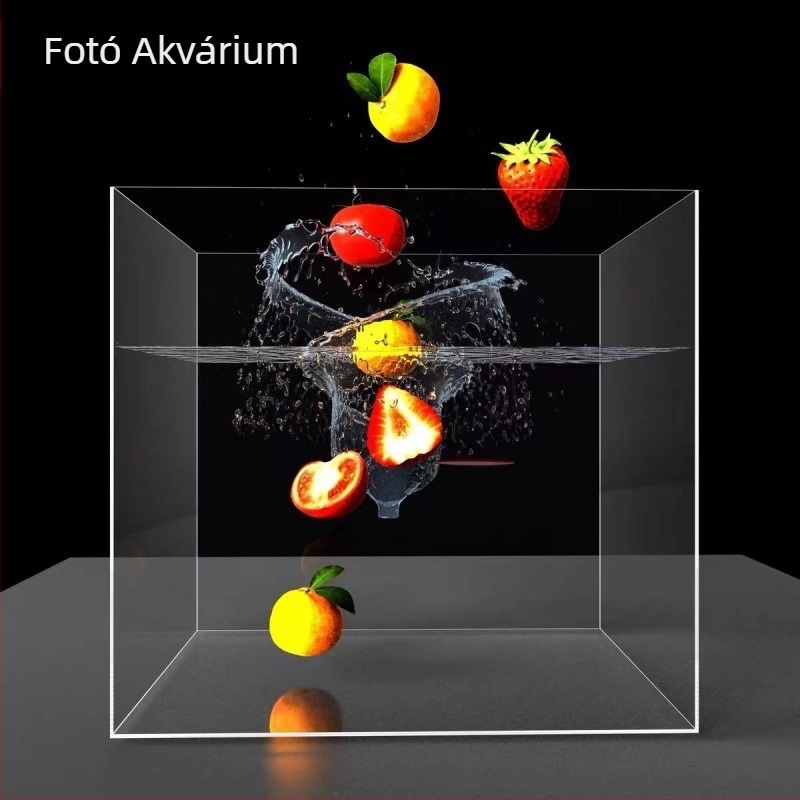 Akril mély- és sekélyvízi tartály medence lövészeti kellékek nagy felbontású átlátszó víz alatti felfüggesztési tesztdoboz