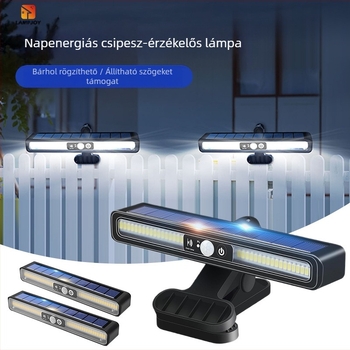 Határokon átnyúló robbanásveszélyes kültéri kemping vízálló napelemes lámpa szuper fényes udvari otthoni emberi test indukciós lépcsőház világítás