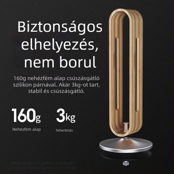 Boneruy fejhallgató állvány alumínium ötvözetből készült asztali bambusz szilikon művészeti tárolóállvány játék fejhallgató állvány