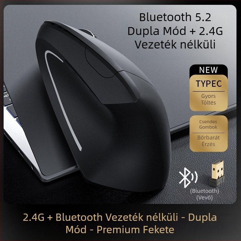 Spot Wholesale ergonomikus töltő vezeték nélküli függőleges egér kreatív függőleges bal és jobb kéz markolat 2.4g egér