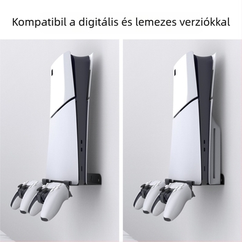 Új PS5slim host fali tárolóállvány PS5Slim host fali konzolfogantyús tárolóállvány