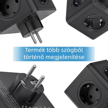 Európai Rubik-kocka Ötállású Fali Aljzat Amazon Határokon Átnyúló E-kereskedelem Európai Adapter Egyfordulatos Többfunkciós Nagy Teljesítményű