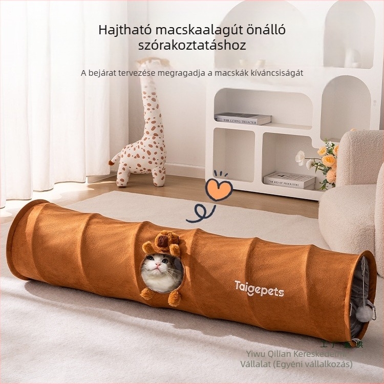 Macskaalagút macskafészek, univerzális minden évszakhoz, macskaalagút menedék, nyári alvófészek fiatal macskáknak, háziállatoknak és kertészkedő háziállatoknak