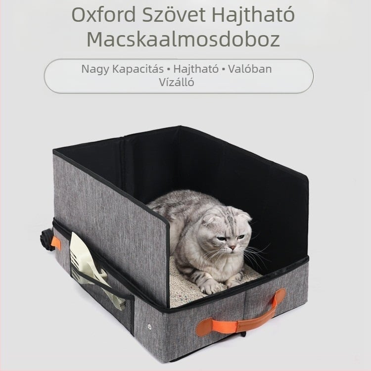 Utazó macskaalom, vízálló és szivárgásmentes macskaalom, hordozható, összecsukható, fröccsenésmentes macskaalom, Amazon Spot nagykereskedelem