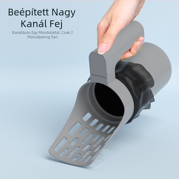 Határokon átnyúló új szűrő macskaalom lapát macskaürülék tisztítás egyszerű szemetes lapát ürülék tároló doboz macska kutya lapát ürülék műtárgy