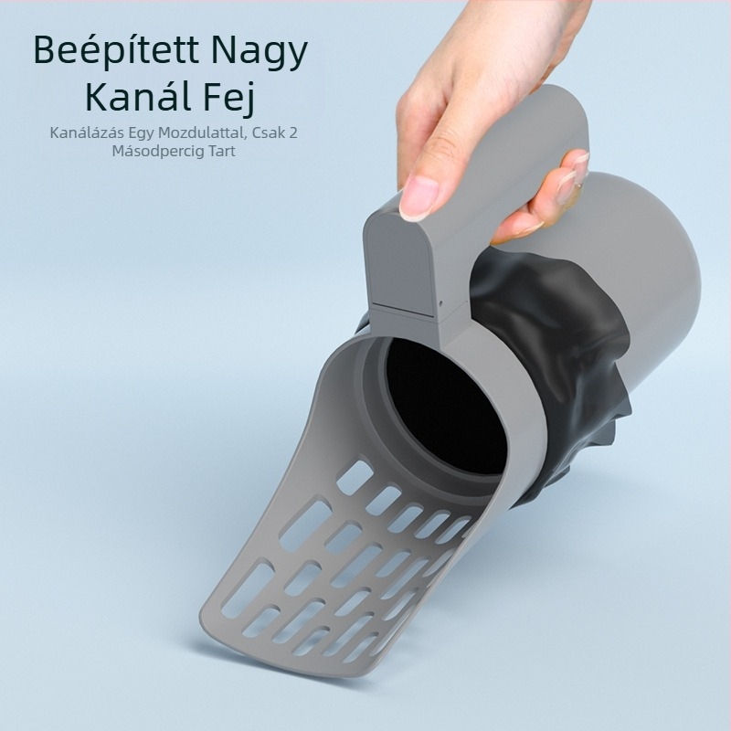 Határokon átnyúló új szűrő macskaalom lapát macskaürülék tisztítás egyszerű szemetes lapát ürülék tároló doboz macska kutya lapát ürülék műtárgy